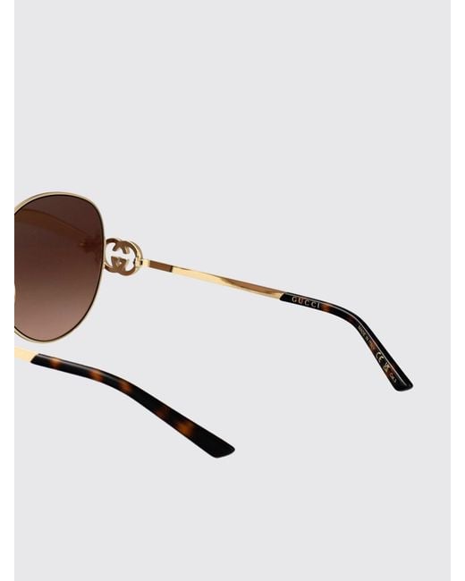 Gucci Brown Gg2047S Metal Sunglasses
