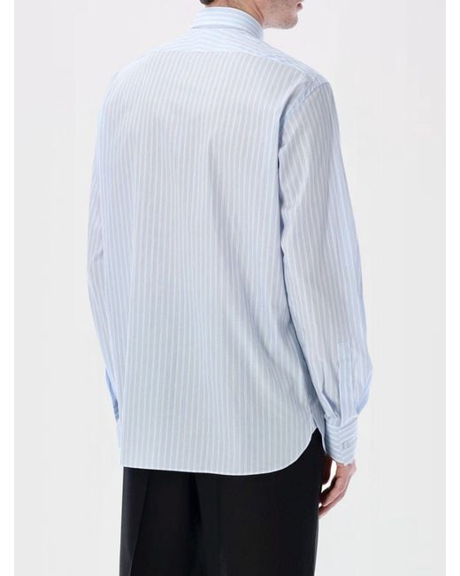 Tom Ford Blue Striped Cotton Classic Shirt for men