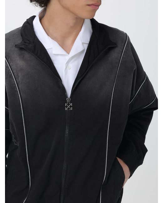 Off-White c/o Virgil Abloh Blue Offline Faded Effect Track Top for men