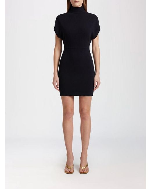 Alaïa Black Silk Blend Mini Dress