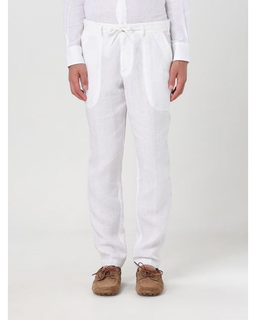 Kampos White Linen Trousers for men