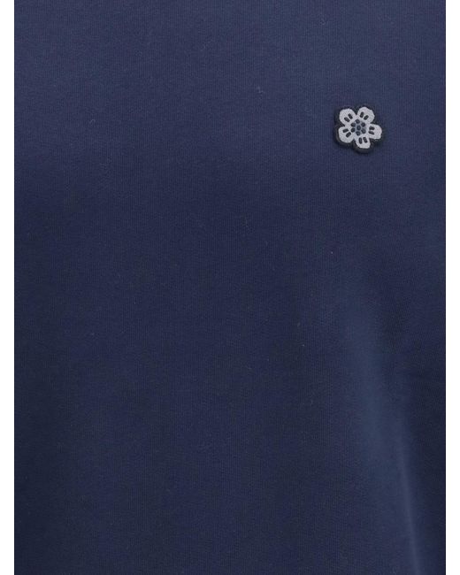 KENZO Blue Cotton Crew Neck Sweatshirt for men