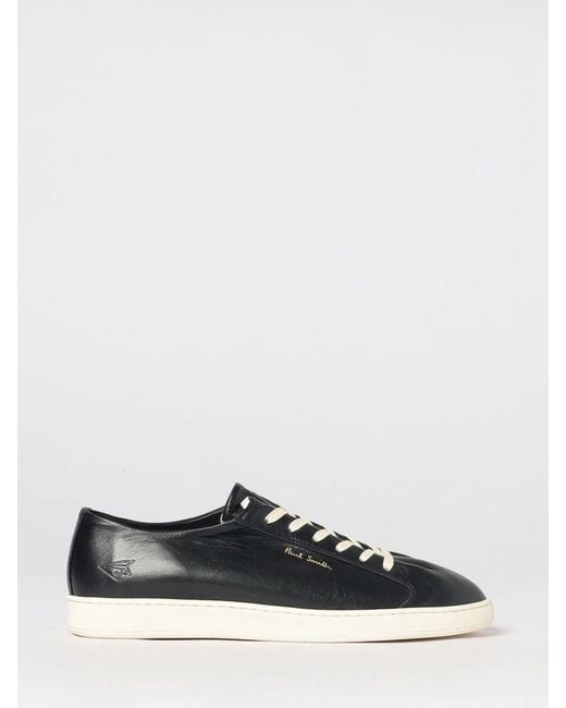 Paul Smith White Tripp Low-Top Smooth Calfskin Leather Trainers for men