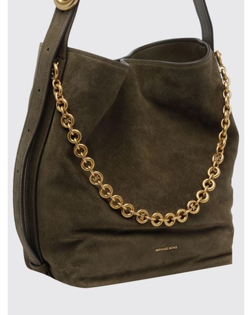 Michael Kors Green Large Nolita Shoulder Bag