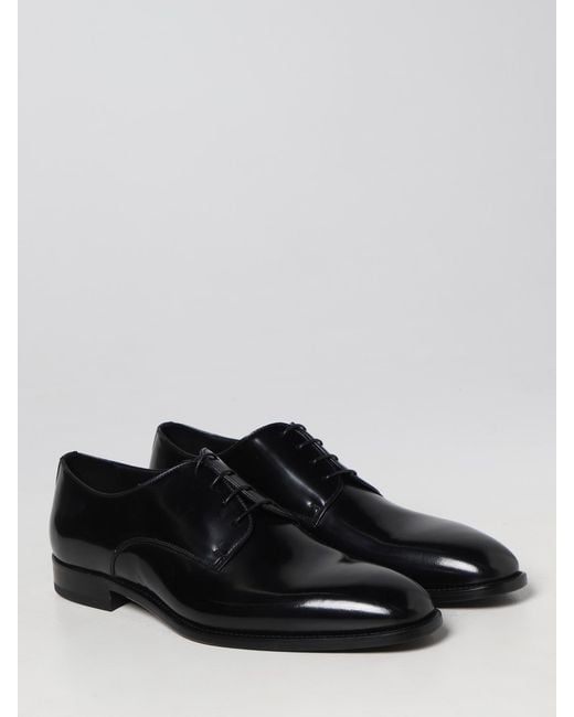 Doucal's Black Brogue Shoes for men