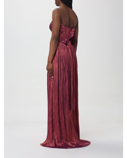 Maria Lucia Hohan Red Silk Karlie Bardot Gown
