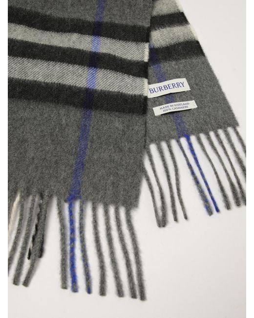 Burberry Gray Scarf for men