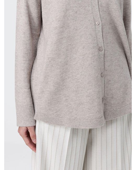 Max Mara Gray Wool And Cashmere Polo Shirt