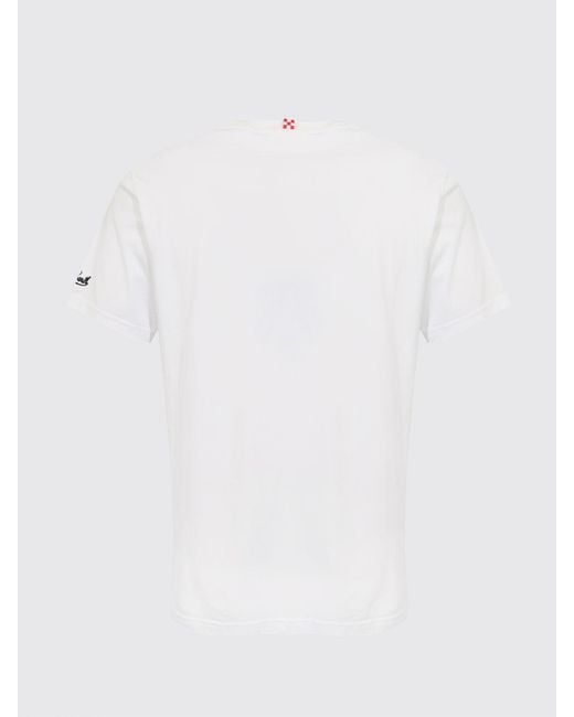 Mc2 Saint Barth White Cotton Crew Neck T-Shirt for men