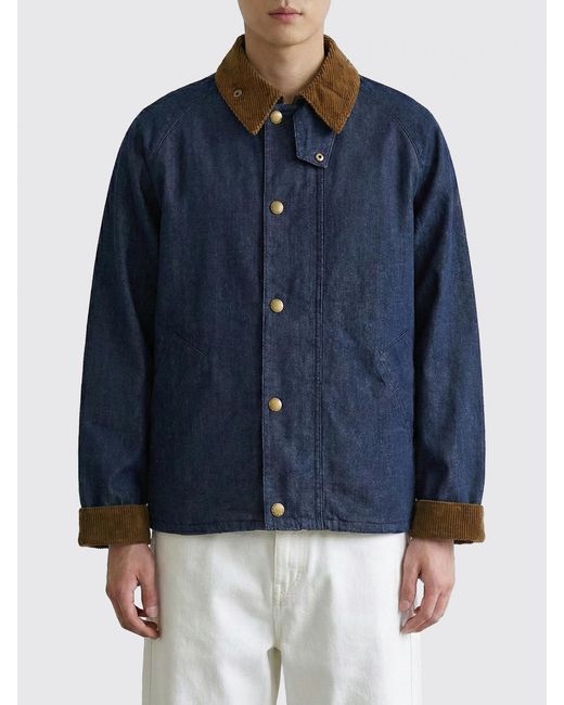 Barbour Blue Casual Transport Denim Jacket for men