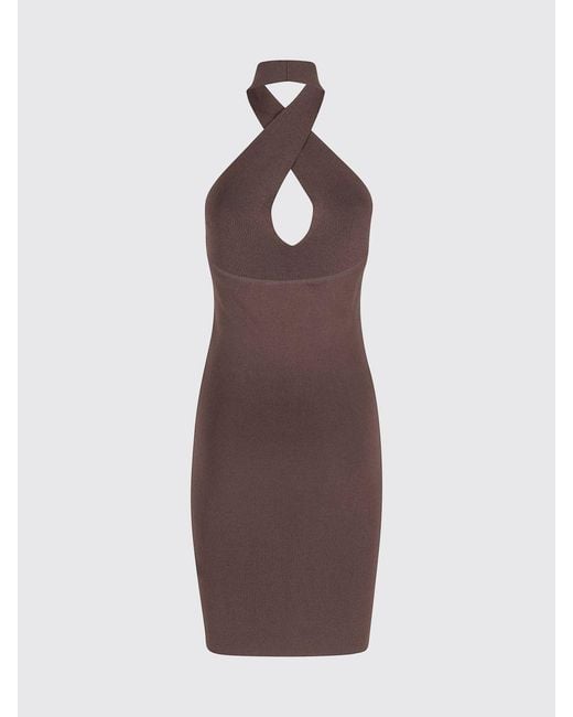 FEDERICA TOSI Brown Jersey Mini Dress