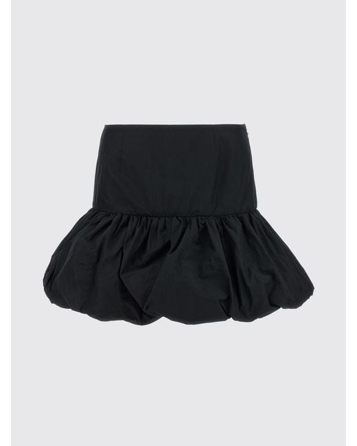 ROTATE BIRGER CHRISTENSEN Black Mini Balloon Skirt