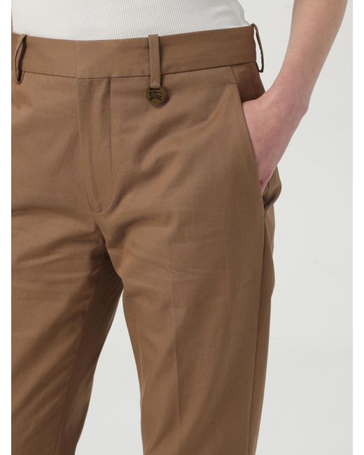 Burberry Natural Straight Leg Trousers