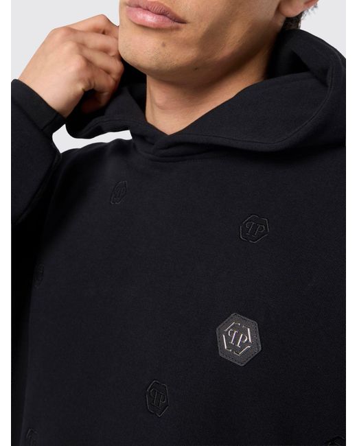 Philipp Plein Black Sweatshirt for men
