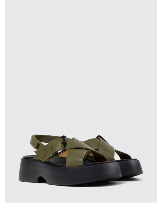 Camper White Tasha Platform Sandals