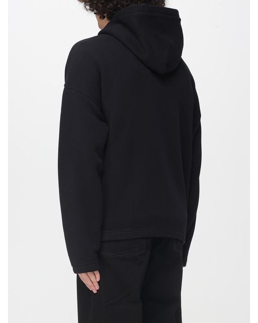 Autry Blue Cotton Hoodie With Zip for men