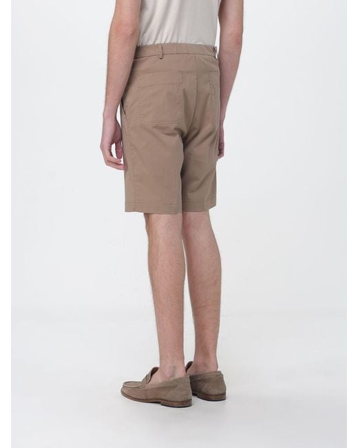 Brooksfield Natural Techno Cotton And Nylon Blend Bermuda Shorts for men