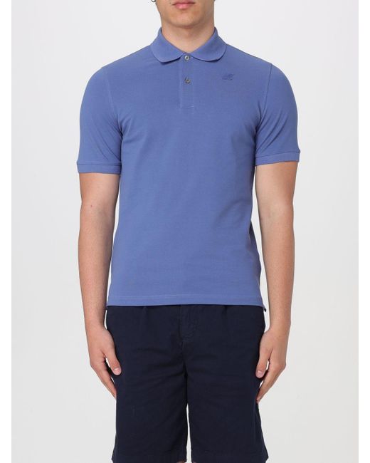 K-Way Blue Polo Shirt for men