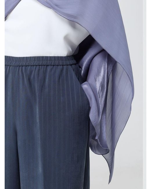 Emporio Armani Blue Satin Stole
