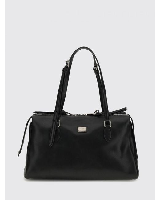 Dolce & Gabbana Black Dolce &Amp Gabbana Vittoria Leather Bag