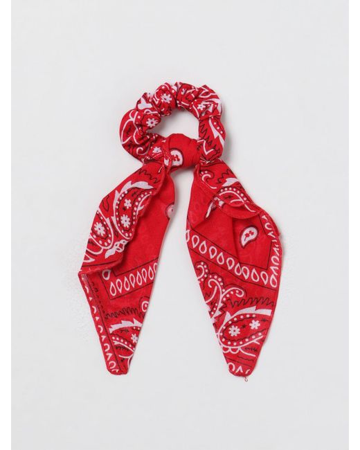 Scrunchies Bandana in cotone stampato di ARIZONA LOVE in Red