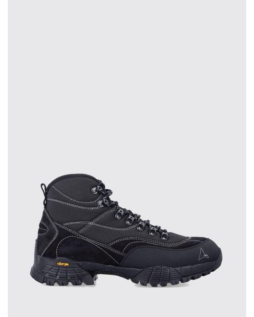 Roa Blue Andreas Raw Mesh And Rubber Ankle Boots for men