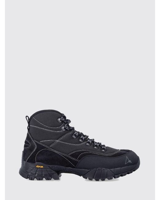 Roa Blue Andreas Raw Mesh And Rubber Ankle Boots for men