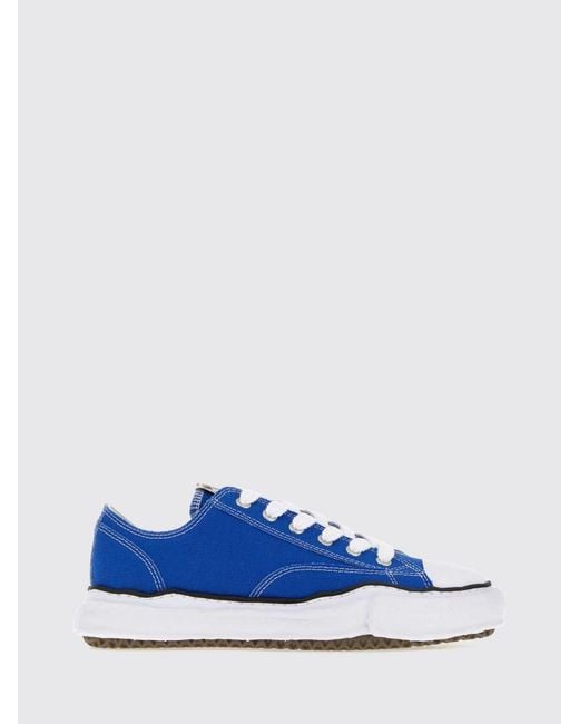 Maison Mihara Yasuhiro Blue Peterson Low Top Canvas Trainers With Rubber Sole for men