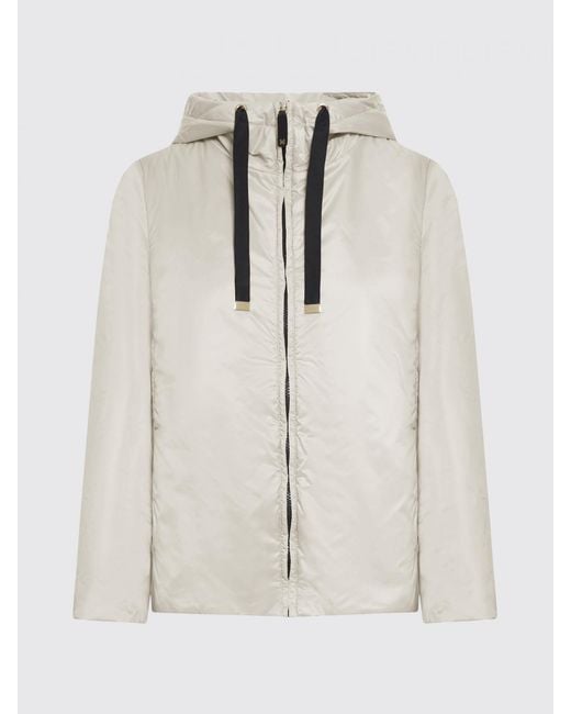 Max Mara Natural Greenh Hooded Nylon Raincoat