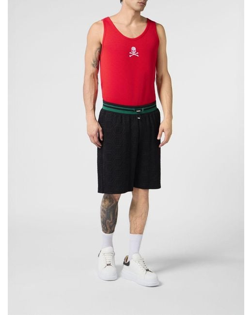 Philipp Plein Black Shorts for men