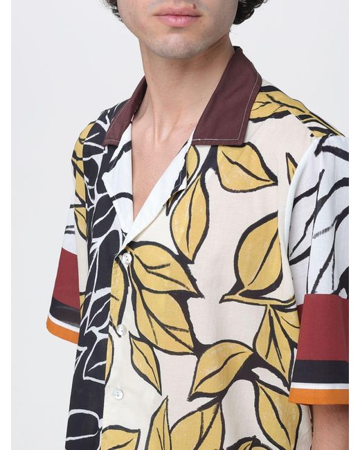 Camicia Bowling di NOM in Yellow da Uomo