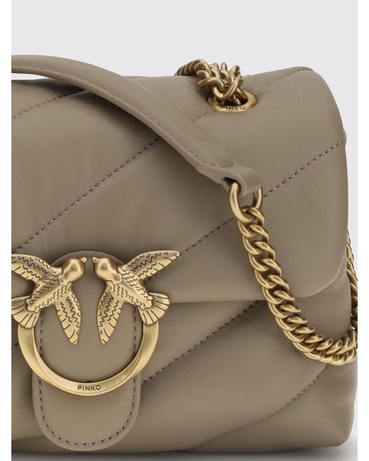 Pinko Gray Shoulder Bag