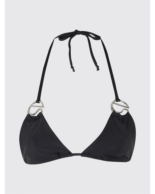 Top De Bikini De Poliamida Coperni de color Black