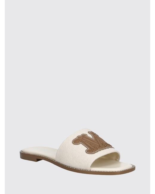 Max Mara White Heeled Sandal Camel for men