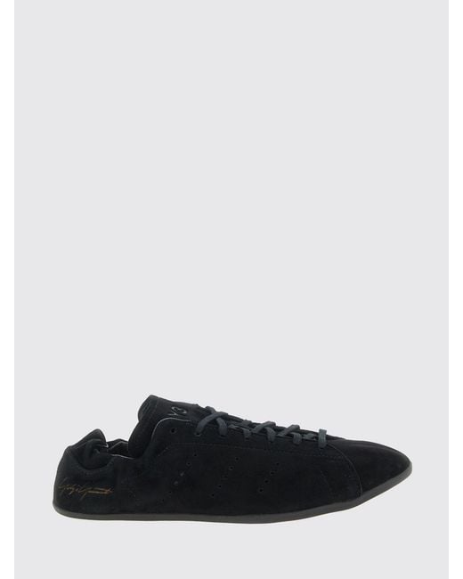 Y-3 Black Stan Smith Lo Pro Suede Sneakers for men