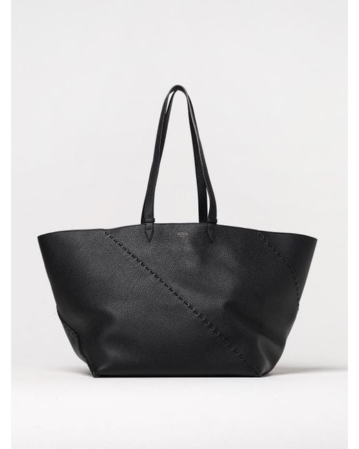 Borsa Diagonal Shopping Large Selleria di Fendi in Black da Uomo