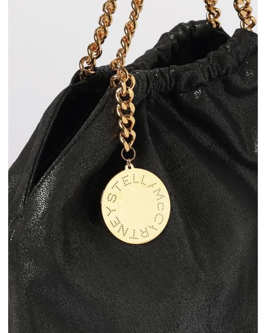 Stella McCartney Black Falabella Synthetic Suede Bag
