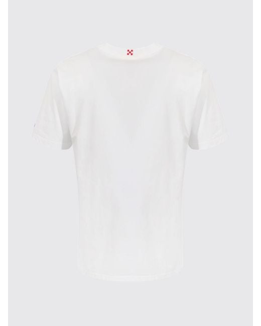 Mc2 Saint Barth White Cotton Crew Neck T-Shirt for men