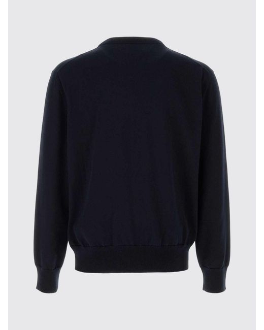 Jil Sander Blue Cotton Knit Top for men