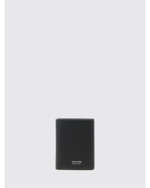 Tom Ford White Grain Leather Card Holder for men