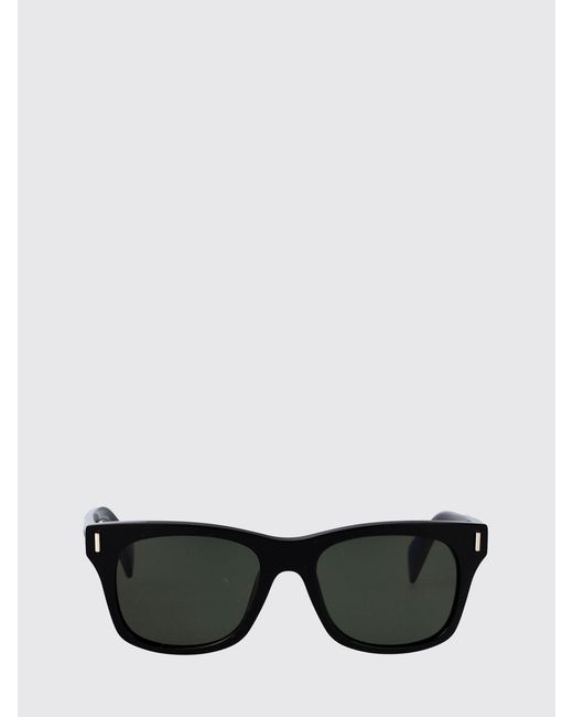 McQueen Black Acetate Sunglasses for men