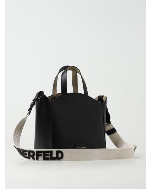 Karl Lagerfeld Tote Bags in Black | Lyst