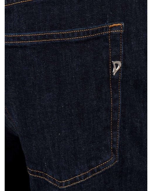 Dondup Blue Stretch Denim Shorts