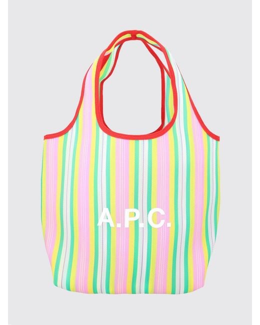 A.P.C. White Crossbody Bag