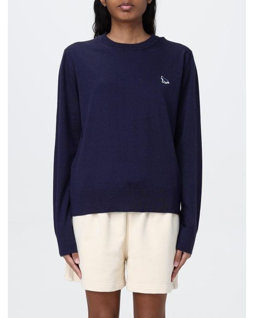 Maison Kitsuné Blue Pullover Damen