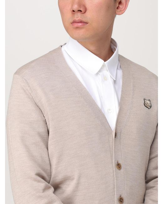 Maison Kitsuné Strickjacke Herren in Natural für Herren