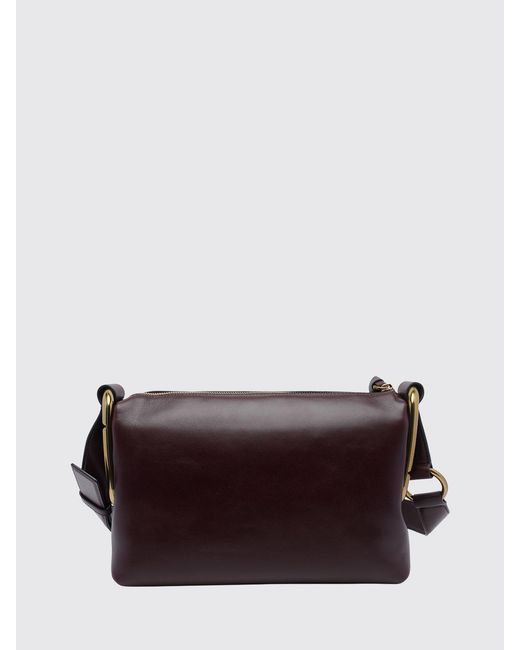 Marc Jacobs Brown Juliette Leather Crossbody Bag With Double J Logo And Zip Closure