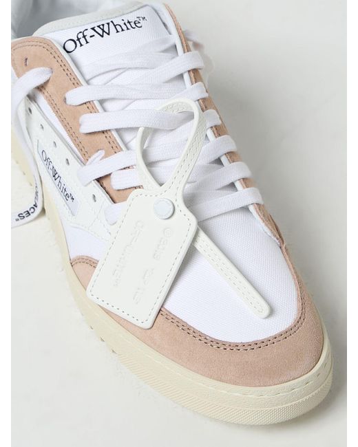 Sneakers 5.0 in pelle scamosciata e tessuto di Off-White c/o Virgil Abloh in White da Uomo
