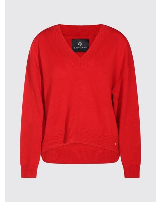 Anine Bing Red Sweater