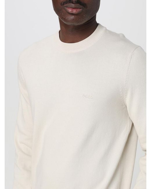 Boss White Jumper for men